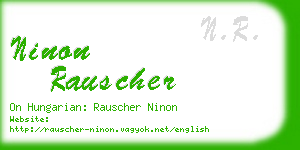 ninon rauscher business card